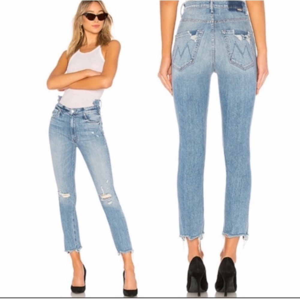 Mother The Dazzler Shift Jeans Misbeliever size 24